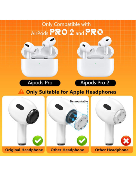 Consejos de Reemplazo para AirPods Pro Inesore - Tamaño M 4 Pares Consejos de Reemplazo para AirPods Pro Inesore - Tamaño M 4 Pares