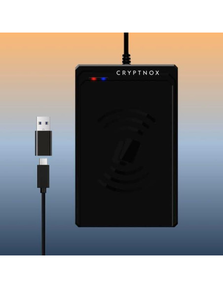 Lector de Tarjetas Sin Contacto Cryptnox USB Tipo-C - ISO 14443 Lector de Tarjetas Sin Contacto Cryptnox USB Tipo-C - ISO 14443
