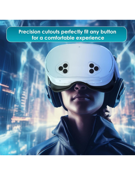 Funda Protectora TPU para Meta Quest 3S con Accesorios Funda Protectora TPU para Meta Quest 3S con Accesorios