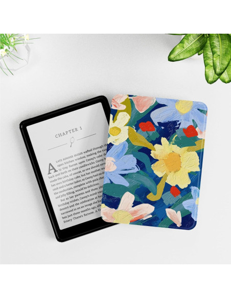 Funda Slim MOROCK para Kindle Paperwhite 6.8" 2021 - Flores Funda Slim MOROCK para Kindle Paperwhite 6.8" 2021 - Flores