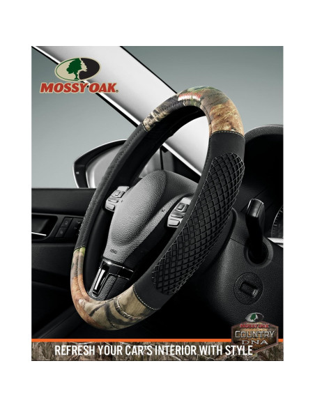 Cubierta de Volante Mossy Oak Camuflaje Universal 38.1 cm Cubierta de Volante Mossy Oak Camuflaje Universal 38.1 cm