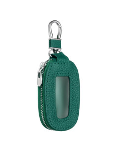 Funda de Llave de Coche HARFINGTON Cuero Genuino Verde