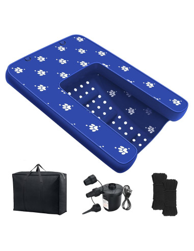 Rampa Flotante Inflable para Perros NGNFZQ 1.43m Antideslizante