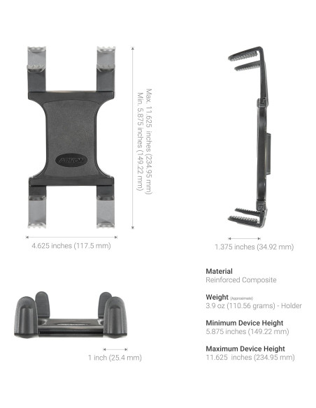 Soporte de Tablet para Asiento de Coche ARKON TAB192L28 28" Soporte de Tablet para Asiento de Coche ARKON TAB192L28 28"