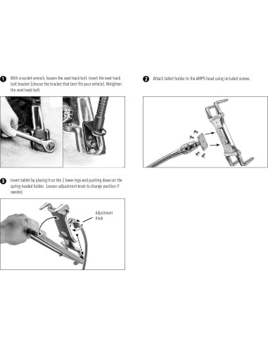 Soporte de Tablet para Asiento de Coche ARKON TAB192L28 28"