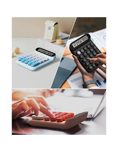 Calculadora Mecánica LOCOCK JS05 Rosa 10 Dígitos Calculadora Mecánica LOCOCK JS05 Rosa 10 Dígitos
