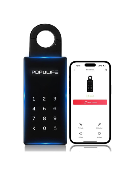Caja de Llave Inteligente Populife K2 Bluetooth Resistente al Agua Caja de Llave Inteligente Populife K2 Bluetooth Resistente al Agua