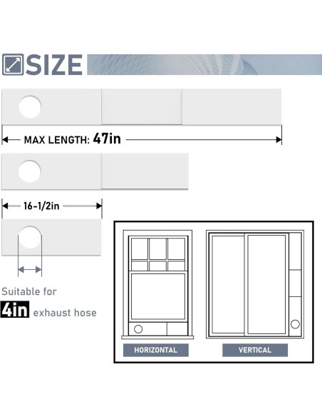 Kit de Ventana para Conducto de Secadora Flamorrow 4" (10.16 cm) Kit de Ventana para Conducto de Secadora Flamorrow 4" (10.16 cm)