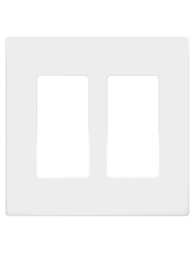 Placas de Pared Sin Tornillos Enerlites SI8832-W, 2-Gang, Blanco