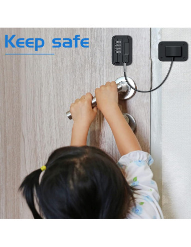 Cerraduras para Refrigerador Zhengmy 4 Pcs Combinación Seguridad