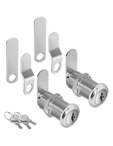 Cerraduras de Gabinete PawGlow P1840-2P Cromadas 38mm 2Pcs Cerraduras de Gabinete PawGlow P1840-2P Cromadas 38mm 2Pcs