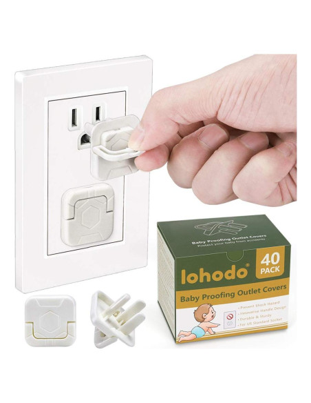 Cubiertas de Enchufe de Seguridad Lohodo - 40 Unidades Cubiertas de Enchufe de Seguridad Lohodo - 40 Unidades