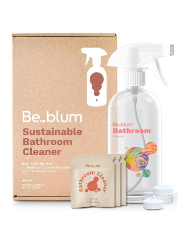 Kit Limpiador de Baño Ecológico Be.blum - Botella 500ml + 3 Tabletas