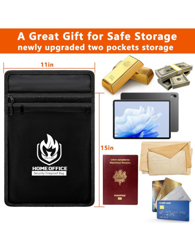 Bolsa de Documentos a Prueba de Fuego Epritliber 38x28 cm