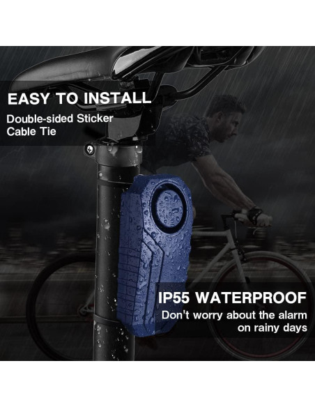 Alarma Antirrobo Inalámbrica WSDCAM 113dB para Bicicleta Alarma Antirrobo Inalámbrica WSDCAM 113dB para Bicicleta