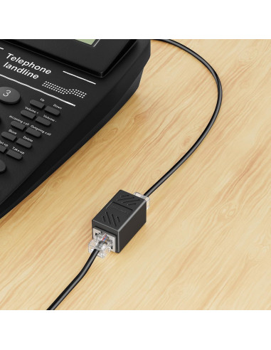 Adaptador RJ45 a RJ11 Uvital - Paquete de 4, Conexión Teléfono
