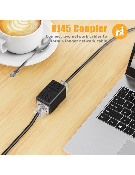 Adaptador RJ45 a RJ11 Uvital - Paquete de 4, Conexión Teléfono Adaptador RJ45 a RJ11 Uvital - Paquete de 4, Conexión Teléfono