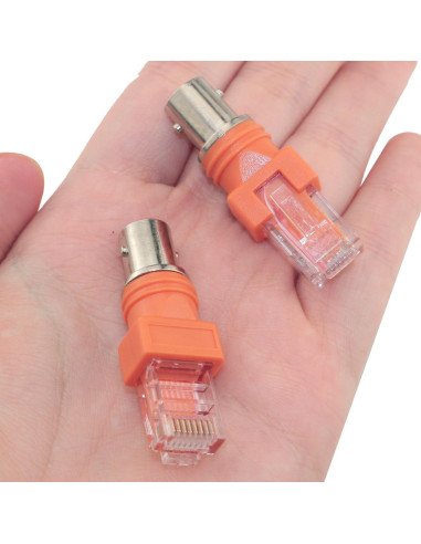 Adaptador BNC a RJ45 LUORNG 2PCS Conector Cobre Puro