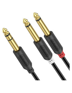 Cable Divisor Y TRS J&D 1.83m Doble TS 6.35mm Audio