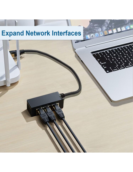 Divisor Ethernet RJ45 1 a 3 esbeecables MBIES21 Divisor Ethernet RJ45 1 a 3 esbeecables MBIES21