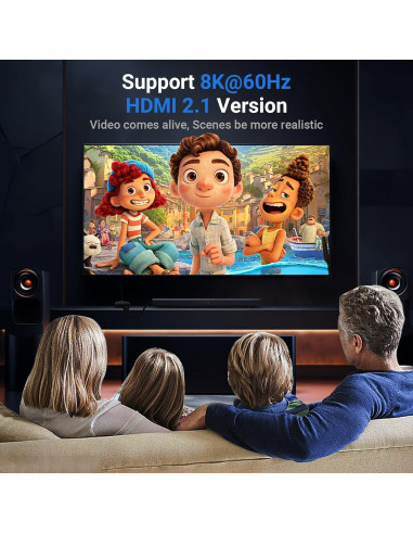 Conmutador HDMI Bidireccional 4K Suceem 2 en 1 Salida