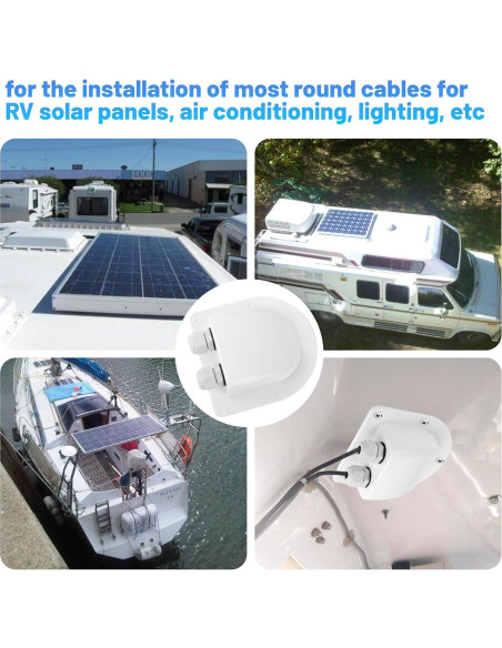 Entrada de Cable Solar Impermeable EINDER IP68 2 Pcs 10.9x9.8 cm Entrada de Cable Solar Impermeable EINDER IP68 2 Pcs 10.9x9.8 cm
