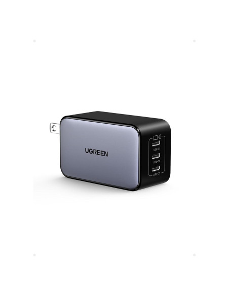 Cargador UGREEN Nexode 65W USB-C Triple Puerto Rápido Cargador UGREEN Nexode 65W USB-C Triple Puerto Rápido