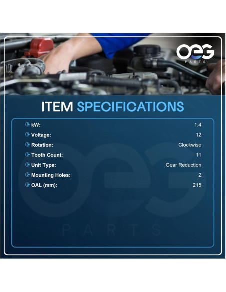 Arrancador OEG 12V para Dodge Ram 2500 3500 V10 8.0L 1994-1998 Arrancador OEG 12V para Dodge Ram 2500 3500 V10 8.0L 1994-1998