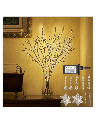 Rama Iluminada Hairui 81cm con 200 Luces LED y Regulador