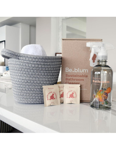 Kit Limpiador de Baño Ecológico Be.blum - Botella 500ml + 3 Tabletas