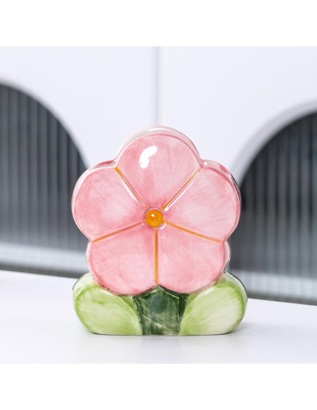 Soporte para Brochas de Maquillaje TANG SONG Cerámica Rosa Soporte para Brochas de Maquillaje TANG SONG Cerámica Rosa