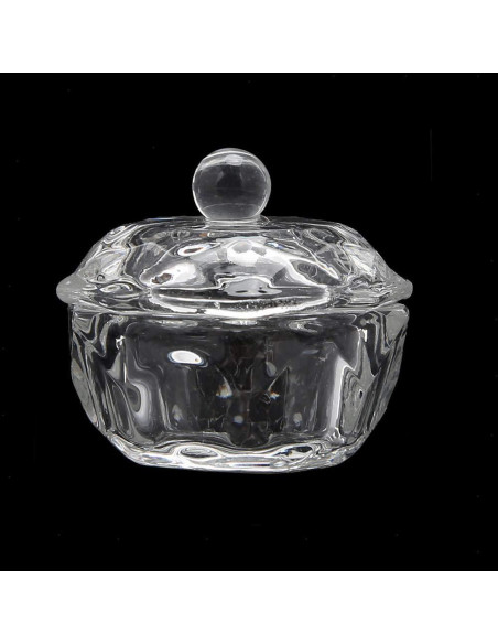 Taza de Cristal para Polvo Acrílico de Uñas Mollensiuer - 2 Pcs Taza de Cristal para Polvo Acrílico de Uñas Mollensiuer - 2 Pcs
