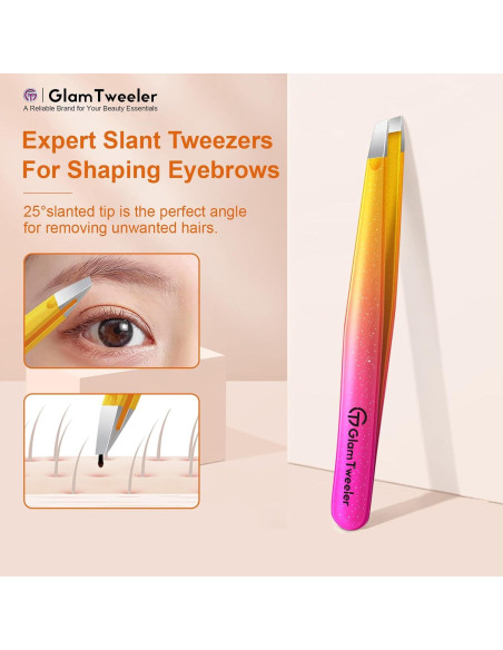 Kit de Cuchillas para Rostro y Cejas GlamTweeler Oro Rosa Kit de Cuchillas para Rostro y Cejas GlamTweeler Oro Rosa