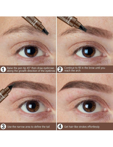 Lápiz de Cejas iMethod Marrón Claro 3ML Impermeable