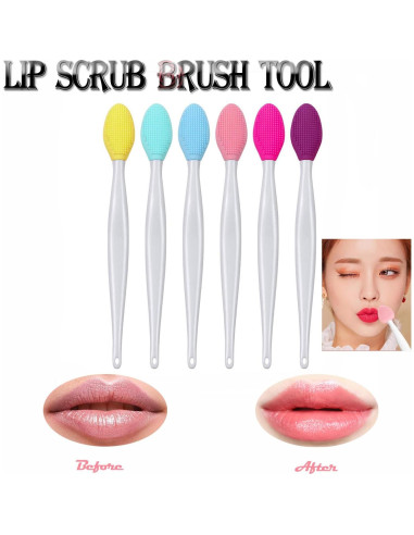 Cepillo Exfoliante de Silicona para Labios - 6 Colores