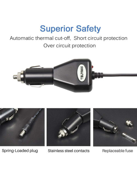Adaptador de encendedor 12V Tbuymax para bomba Spectra S1 S2 Adaptador de encendedor 12V Tbuymax para bomba Spectra S1 S2