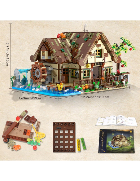 Juego de Construcción Cabaña Madera INSOON 2570 PZS LED Juego de Construcción Cabaña Madera INSOON 2570 PZS LED