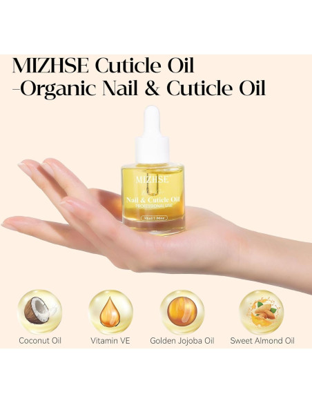 Aceite para Cutículas MIZHSE 30ml Hidratante con Vitamina E Aceite para Cutículas MIZHSE 30ml Hidratante con Vitamina E