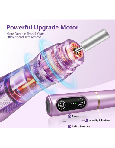 Lima de Uñas Eléctrica Inalámbrica TUOBEO M109 11 Puntas