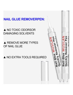 Removedor de Pegamento para Uñas MUSILAN 3 en 1 6ml 2