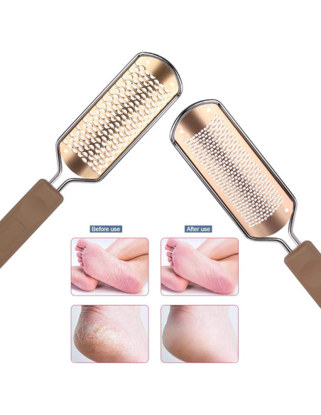Paquete de 2 Limadores de Pies LoveBB - Removedor de Callos Acero Inoxidable Paquete de 2 Limadores de Pies LoveBB - Removedor de Callos Acero Inoxidable