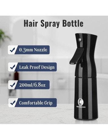 Juego de Cepillos Desenredantes BRUSHZOO con Botella Spray