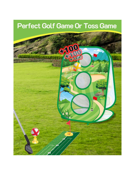 Juego de Golf 4-en-1 YSZZYSM para Niños y Adultos Juego de Golf 4-en-1 YSZZYSM para Niños y Adultos
