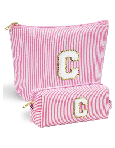 YOOLIFE Bolsa de Maquillaje Rosa Personalizada para Mujeres
