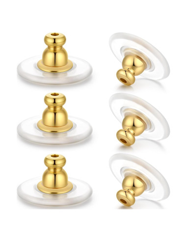 Resortes para Pendientes Pesados Hazifes 12mm Dorado 6 Pcs