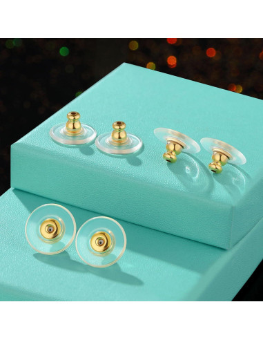 Resortes para Pendientes Pesados Hazifes 12mm Dorado 6 Pcs