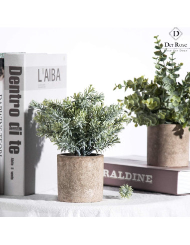 Plantas Artificiales Eucalipto Der Rose 3 Paquetes Decoración