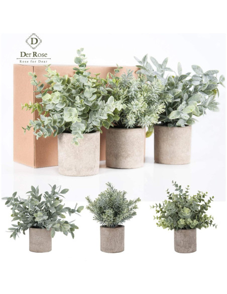 Plantas Artificiales Eucalipto Der Rose 3 Paquetes Decoración Plantas Artificiales Eucalipto Der Rose 3 Paquetes Decoración