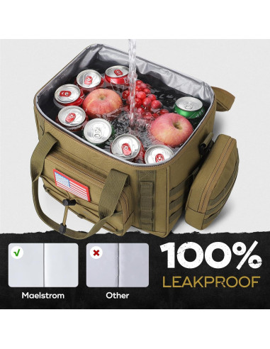Caja de Almuerzo Táctica Maelstrom 15L Aislada Caqui