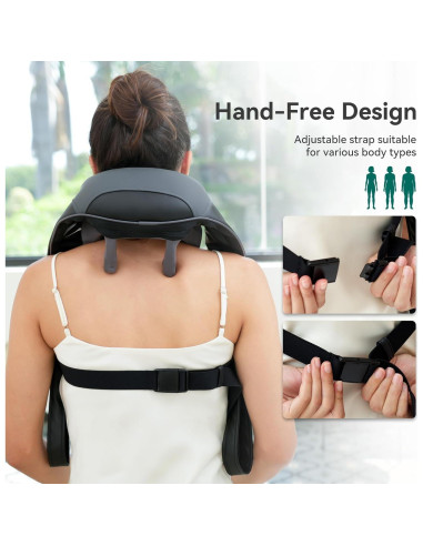 Masajeador Inalámbrico Snailax SL-681 con Calor 4D